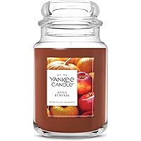 Yankee Candle Apple Pumpkin, Thanksgiving Scented Candle, 22oz Large Jar with up to 150 Hour Burn Time, Giftable