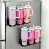 Magnetic Stanley Cup Holder for Fridge, Tumbler Organizer Strong Fridge &amp; Metal Surface Water Bottle Organizer for Kitchen, Stanley Cup Accessories, 2 Pack