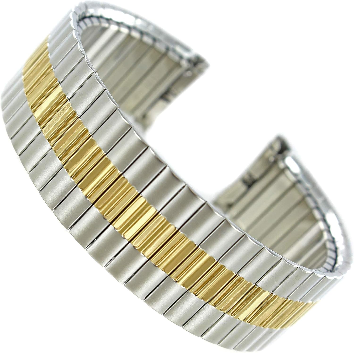 1619mm Speidel Straight TwistOFlex Stainless Gold Tone Mens