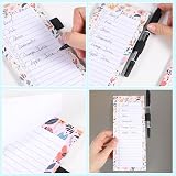 Yafe Magnetic Shopping List Pad 3 Pack Fridge 150 Sheets Flowers Design view 6