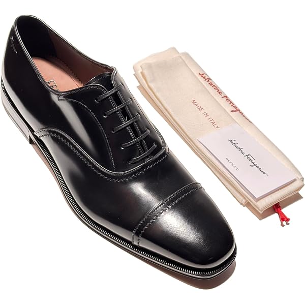 Amazon.com | Ferragamo SEUL (EE/Wide) Leather Cap Toe Welted 