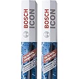 Bosch Automotive ICON Wiper Blades 22A22B (Set of 2) Fits Buick: 10-05 Allure, Chevrolet Challenger, Ford: 10-08 F-250, Nissan: 02-00 Quest +More, Up to 40% Longer Life, Frustration Free Packaging