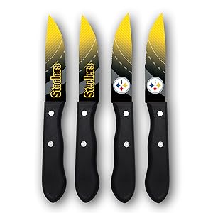 Sports Vault NFL Pittsburgh Steelers Steak Knive Set