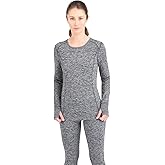 Terramar Womens 2.0 Cloud Nine Midweight Performance Baselayer Scoop Shirt
