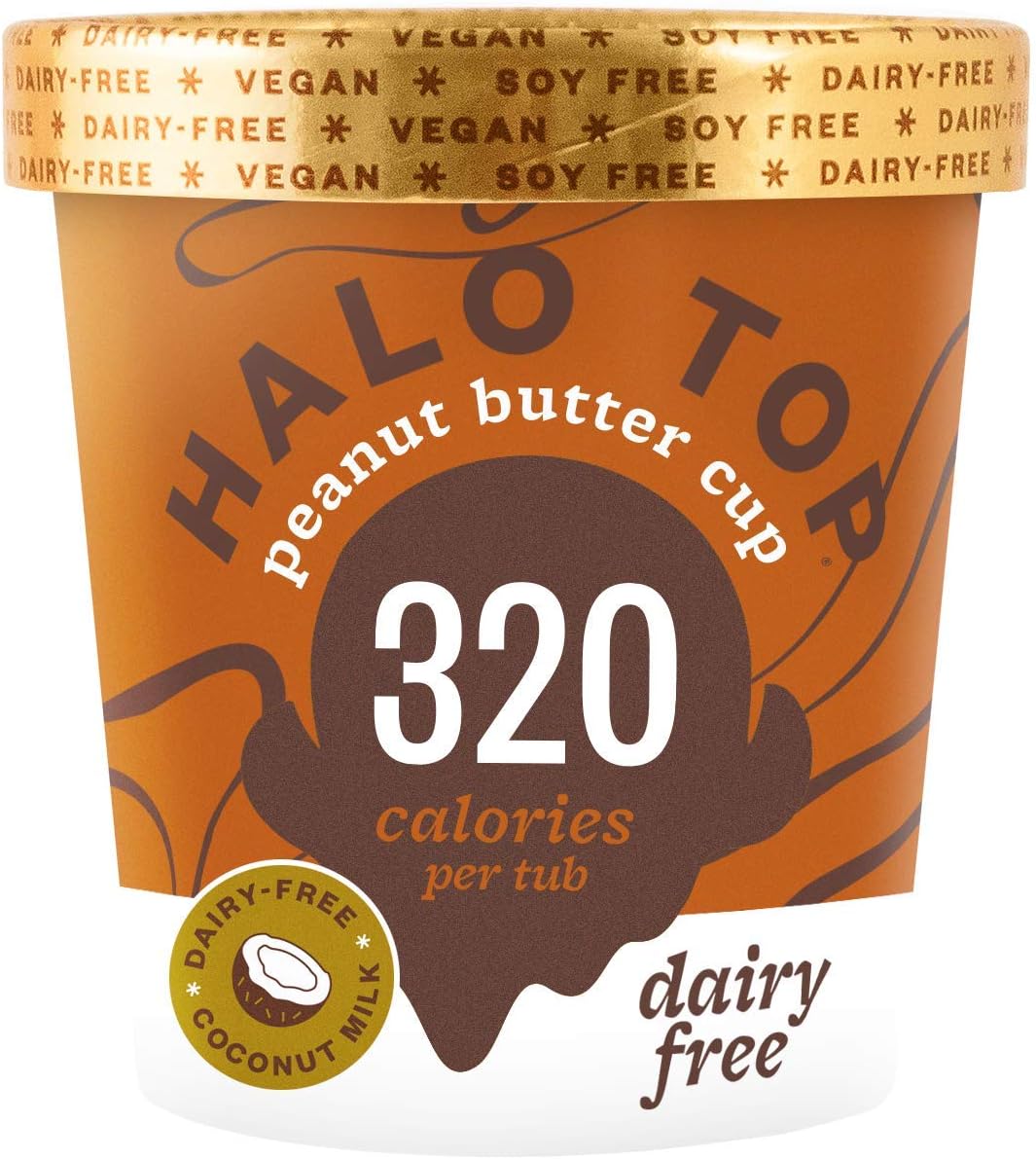 Halo Top Non-Dairy Peanut Butter Cup, 473ml (Frozen)