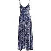 Ulla Johnson Women's Elodie Blue Marine Velvet Midi Dress (2)