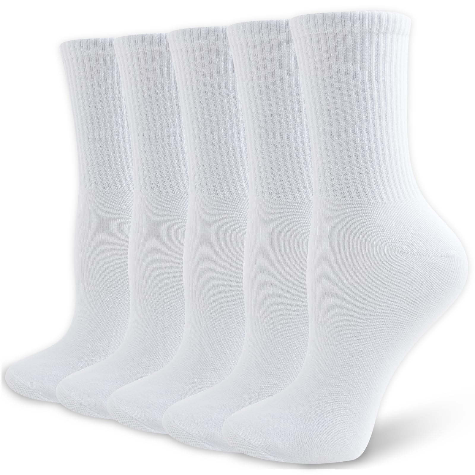Wamicu Socken Damen 5 Paar, Dünne Tennissocken Sportsocken Baumwollsocken