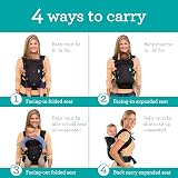 Infantino Flip Advanced 4-in-1 Baby Carrier Ergonomic Black 3.6-14.5 kg view 2