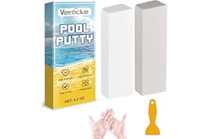 VERECLUE Pool Putty 4.2Oz, 2 Part Epoxy for Leaks Underwater or Above, Multipurpose Sealer for Crack Repair, Tile, Concrete, Fiberglass, Cement and Other Surfaces