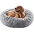 BedStill 36 inches Donut Dog Bed for Large Dogs - Calming Fluffy Round Pet Bed with Removable & Washable Cover,Fits up to 80 