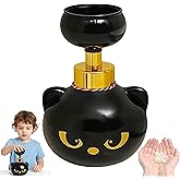 GQIRIL Cat Paw Foam Soap Dispenser - Black Cats Pawprint Hand Soaps Pump, Portable Kitty Paw-Shaped Bubbles Dispensers, Refillable Animals Empty Foaming Bottle for Home Bathroom Kitchen Kids Gifts