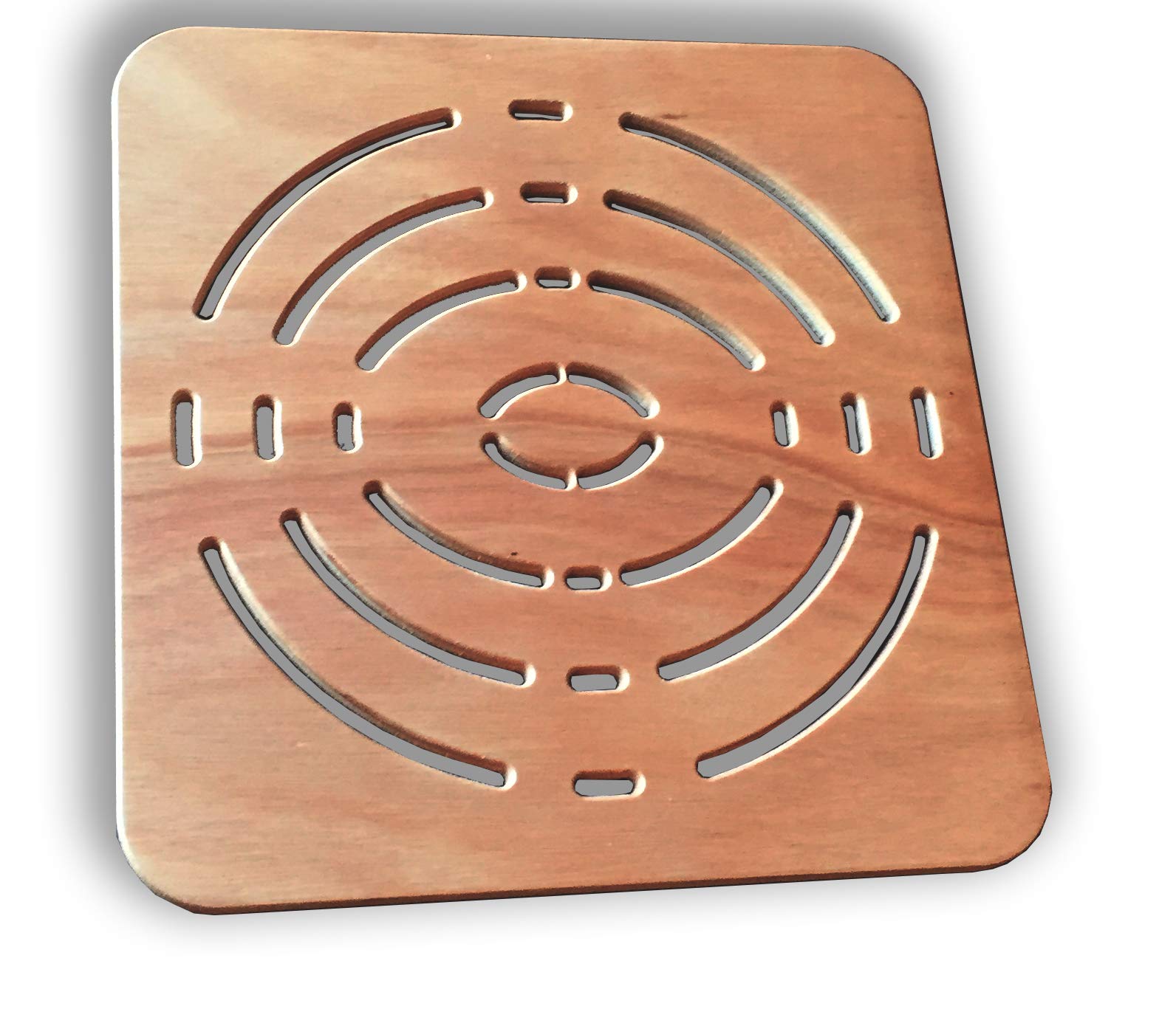 Castelmerlino Shower Accessories, Marine Okumé Plywood, Natural, 49.5 x 49.5