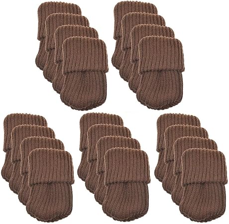 Nejlsd 20pcs Chair Socks For Hardwood Floors Knitted Furniture