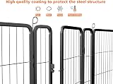 HOMIDEC Dog Pen 8 Panel Playpen with Door 60cm High Indoor Outdoor view 9