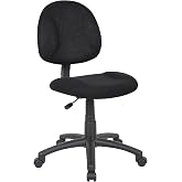 Boss Black Deluxe Posture Chair, Model Number: 217EBONY