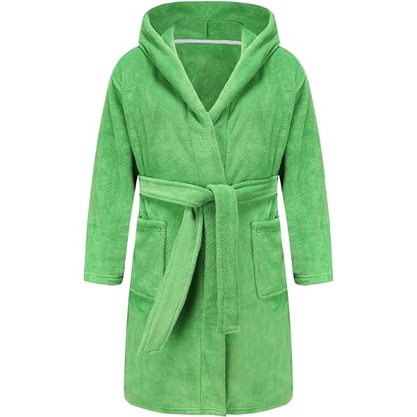 Amazon.com: E.W Apparel Kids Boys Girls Hooded Towelling Bathrobe Dressing  Gown Soft Terry Cloth Robe(Aqua,5-6 Years): Clothing, Shoes & Jewelry