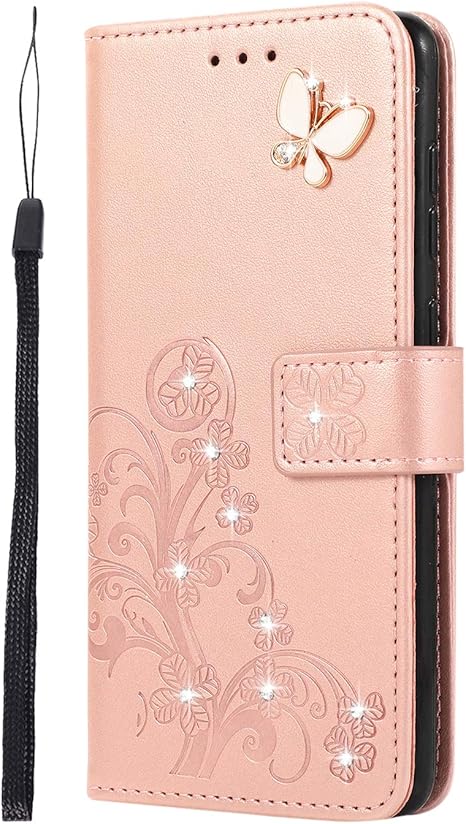 Amazon Co Jp Gratina Kyv48 ケース シン フィット Android One S6 スマホ おしゃれ 純色 四つ葉のクローバーの印 Puレザー 上絵 手帳型 カード入れ アンドロイド ワンs6 財布カバー スタンド機能 耐衝撃 防塵 耐久性 装着やすい 吸着の機能 キラキラ 胡蝶 ライン