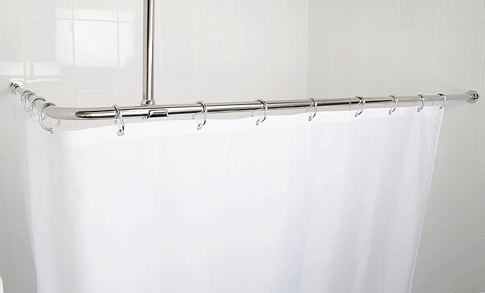 Croydex Superline Stainless Steel Modular Shower Rod Kit With