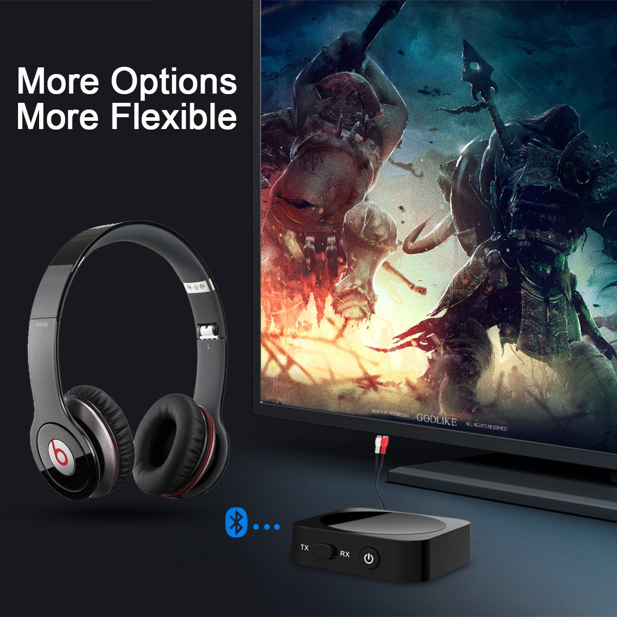 keenstone Mini Bluetooth Emetteur et Récepteur 2-en-1, sans Fil Bluetooth 4.1 Transmetteur et Récepteur 3.5mm Portable Adaptateur 2 Appareils Simultanément pour Parfait Effets Sonores Système