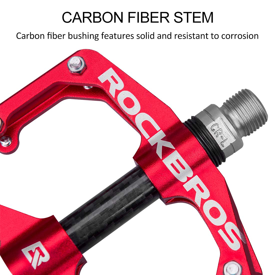 ROCK BROS Road Bike Flat Pedals Bicycle Platform Pedals 9/16