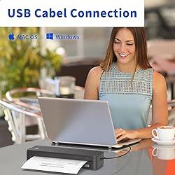 JADENS Bluetooth Thermal Printer, Support 8.5" X