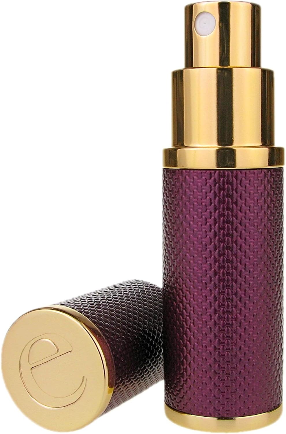 The Essential Atomizer Co. Patina 10ml refillable perfume atomiser with Gift Box. for handbag & travel. (PURPLE)