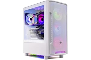 Skytech Gaming Archangel Desktop PC, Ryzen 5 5500 3.6 GHz (4.2GHz), NVIDIA RTX 3050 6GB, 1TB NVMe SSD, 16GB DDR4 RAM 3200, 650W Gold PSU, Wi-Fi, Win 11