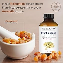 Majestic Pure Frankincense Essential Oil with Glass