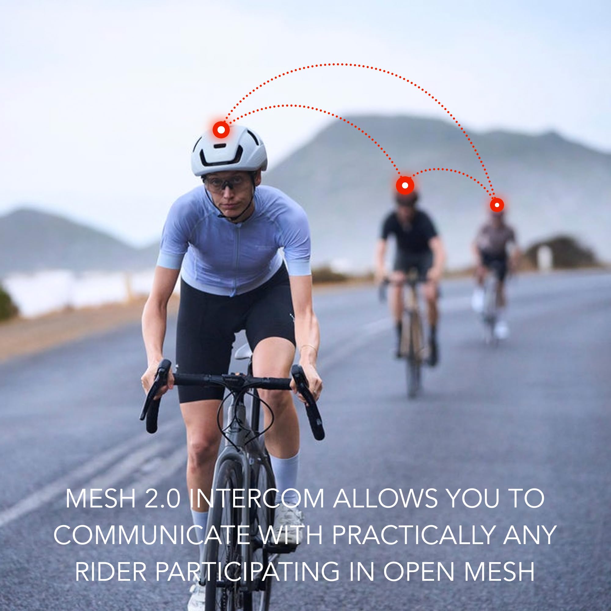 Sena S Smarter Rennradhelm mit Mesh Intercom (Mattweiß, L) 5