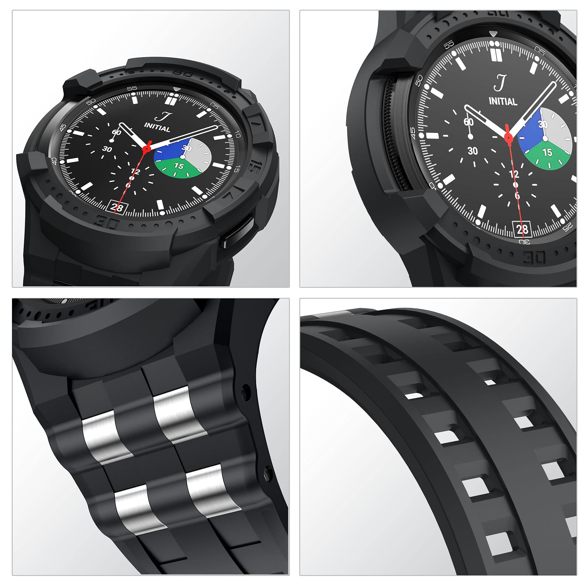 T-ENGINE T-ENGINE Case Compatible with Galaxy Watch 4 Classic 46mm (2021), Not for Galaxy Watch 46mm in 2018 Version