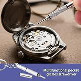 Siqian Glasses Screwdriver 2 Pcs Multifunction Mini Repair Tool 3 in 1 Keychain view 4