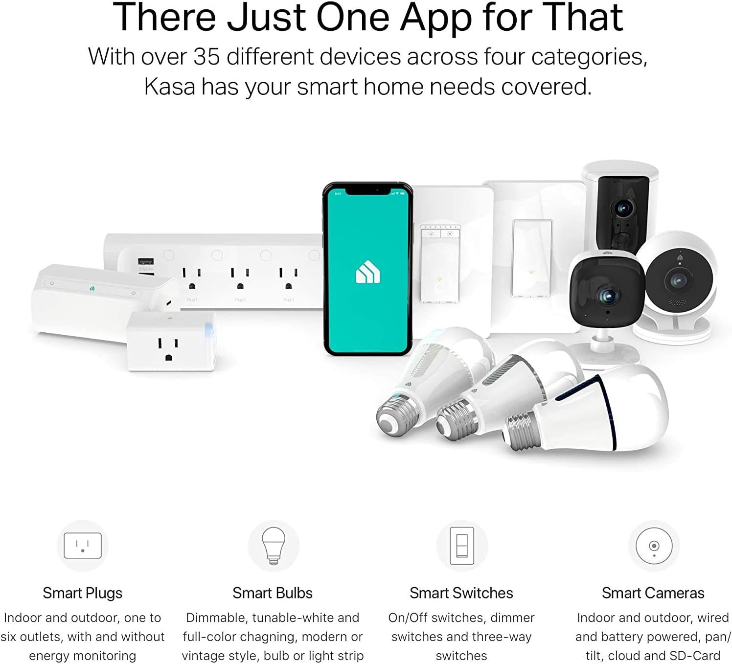 Kasa Smart Plug by TP-Link, Smart Home WiFi Outlet Works with Alexa, Echo, Google Home & IFTTT, No Hub Required, Remote Control, 12 Amp, UL Certified, 3-Pack (HS103P3) - - 