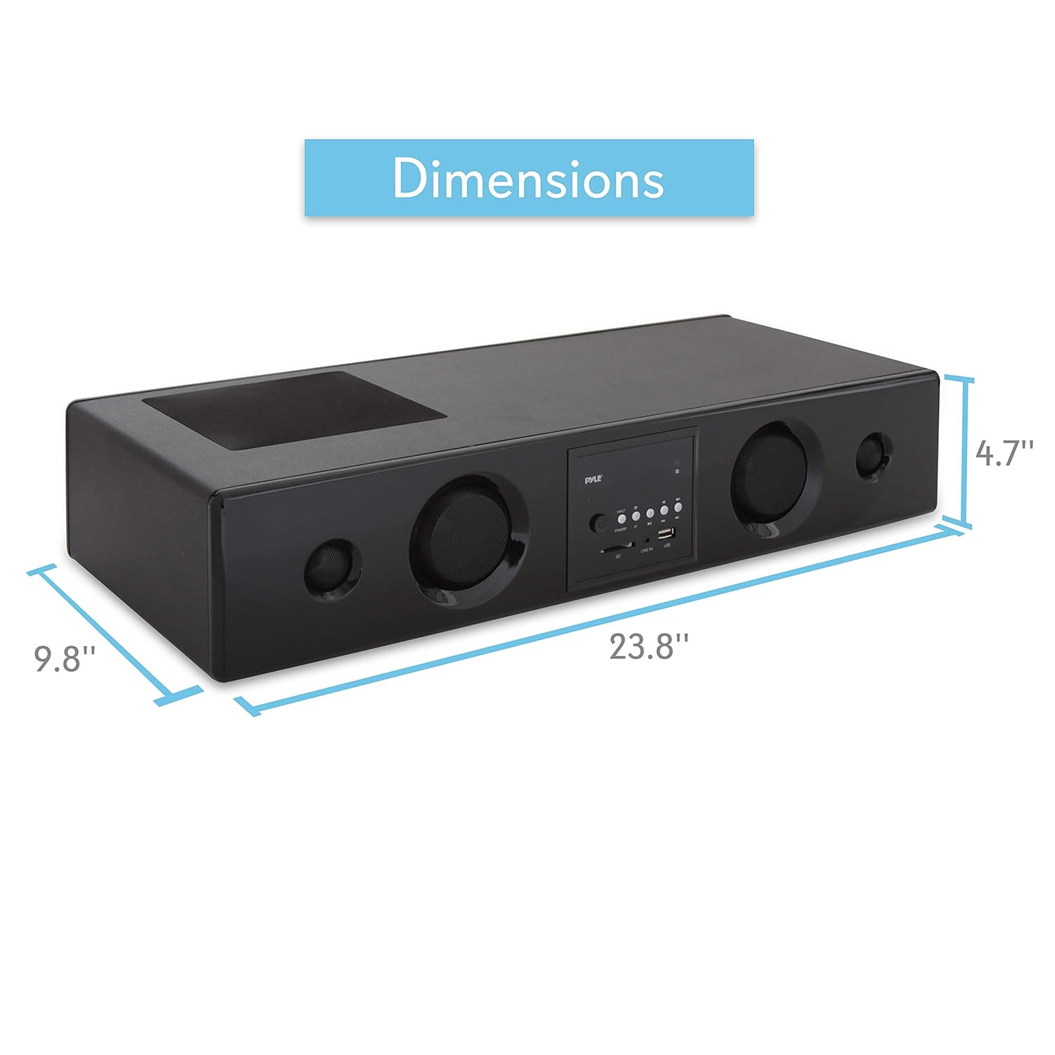 pyle 3d surround bluetooth soundbar