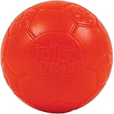 Jolly Pets Mini Soccer Ball Dog Toy, 4 in, Orange - Durable | Small 4 inch durable dog soccer ball, tougher tennis ball alternative that won't deflate when punctured, floats, made in USA