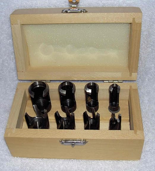 8 PIECE WOOD PLUG CUTTER SET IN CASE Amazon.co.uk DIY & Tools