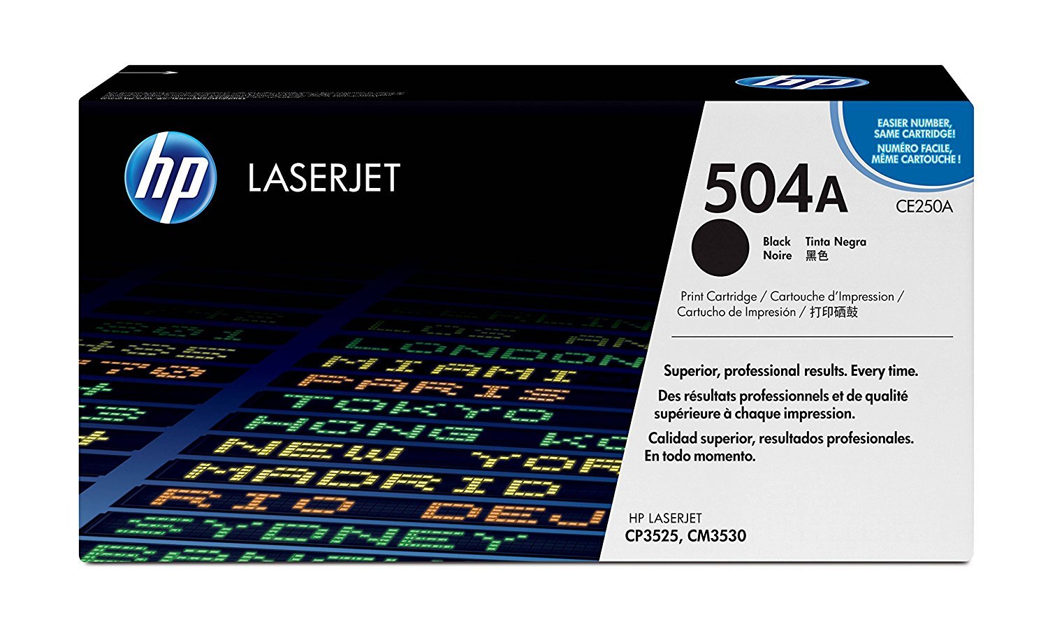 HP CE250A - 504A Black Original LaserJet Toner Cartridge, 5000 pages