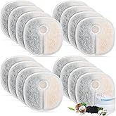 Filter Replacements Compatible with E1/E1+ Cat Fountain (2L/67oz), 16 Pack refills of 1 Year Set for Pet Water Fountain