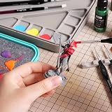 Nicpro Stay Wet Palette for Acrylic Miniatures Kit with 100 Palette Papers view 7