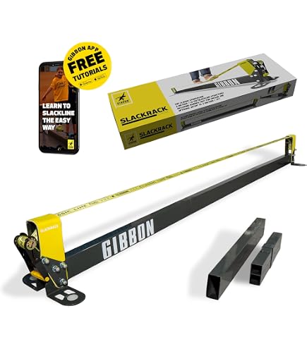 Estructura Slackline Gibbon Sin Árboles - Marco Metálico Ajustable Para Practicar Equilibrio En Cualquier Sitio