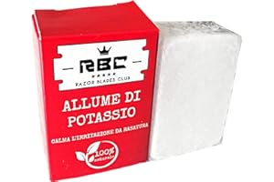 Razor Blades Club - Alum Rectangular Block 100g for Facial Hygiene, Body, and After Shaving