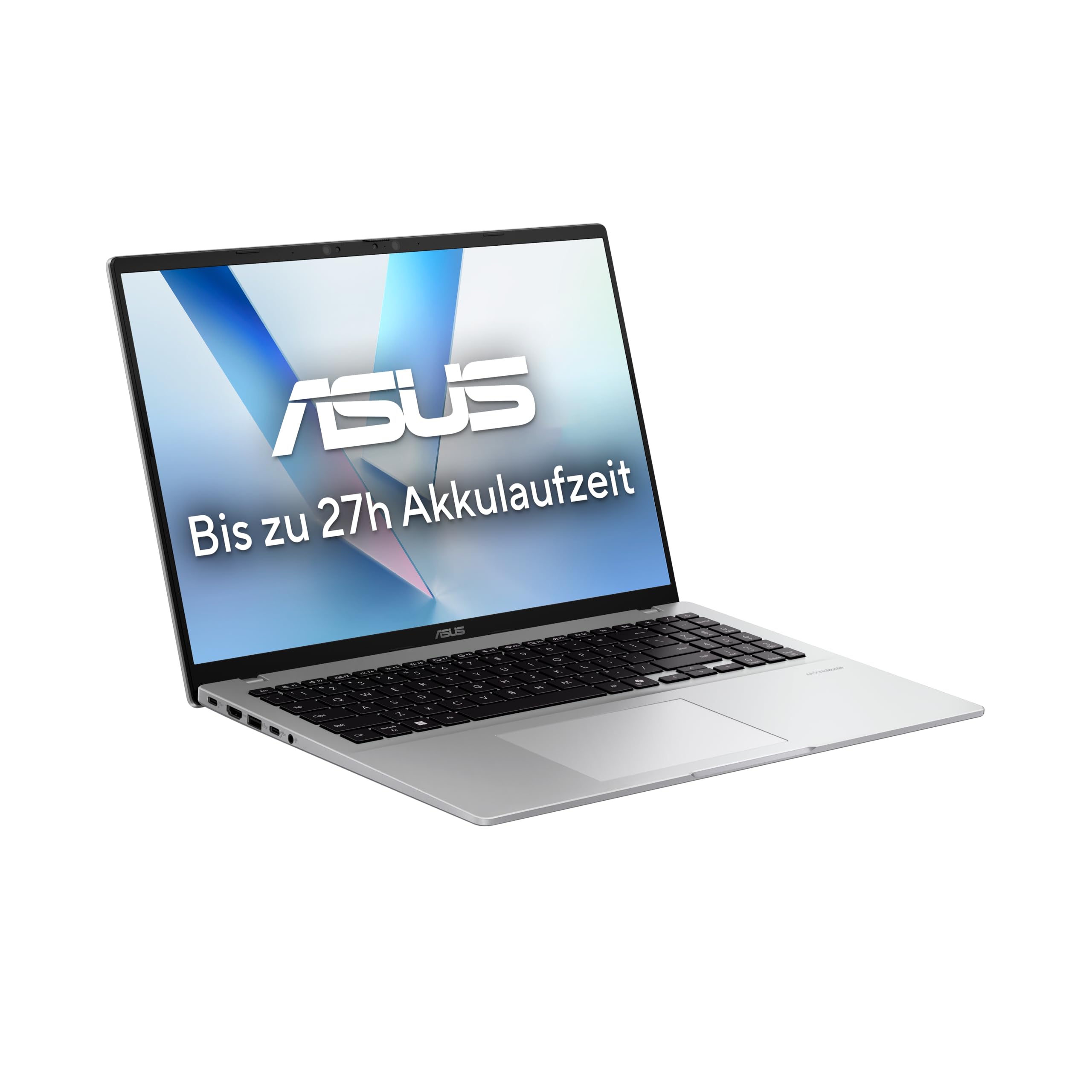 ASUS Vivobook 16 X1607QA Laptop, Snapdragon X X1-26-100, 16 Zoll WUXGA IPS Display, 16GB RAM, 512GB SSD, QC Adreno GPU, Win11 Home, Cool Silver 3