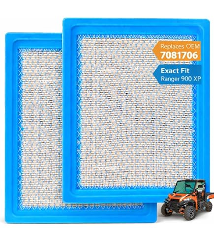 KLWZH 7081706 Filtre à air pour Polaris Ranger XP 900 Crew 1000 RZR 570 Diesel Box Stock 2012 2013 2014 2015 2016 2017 2018