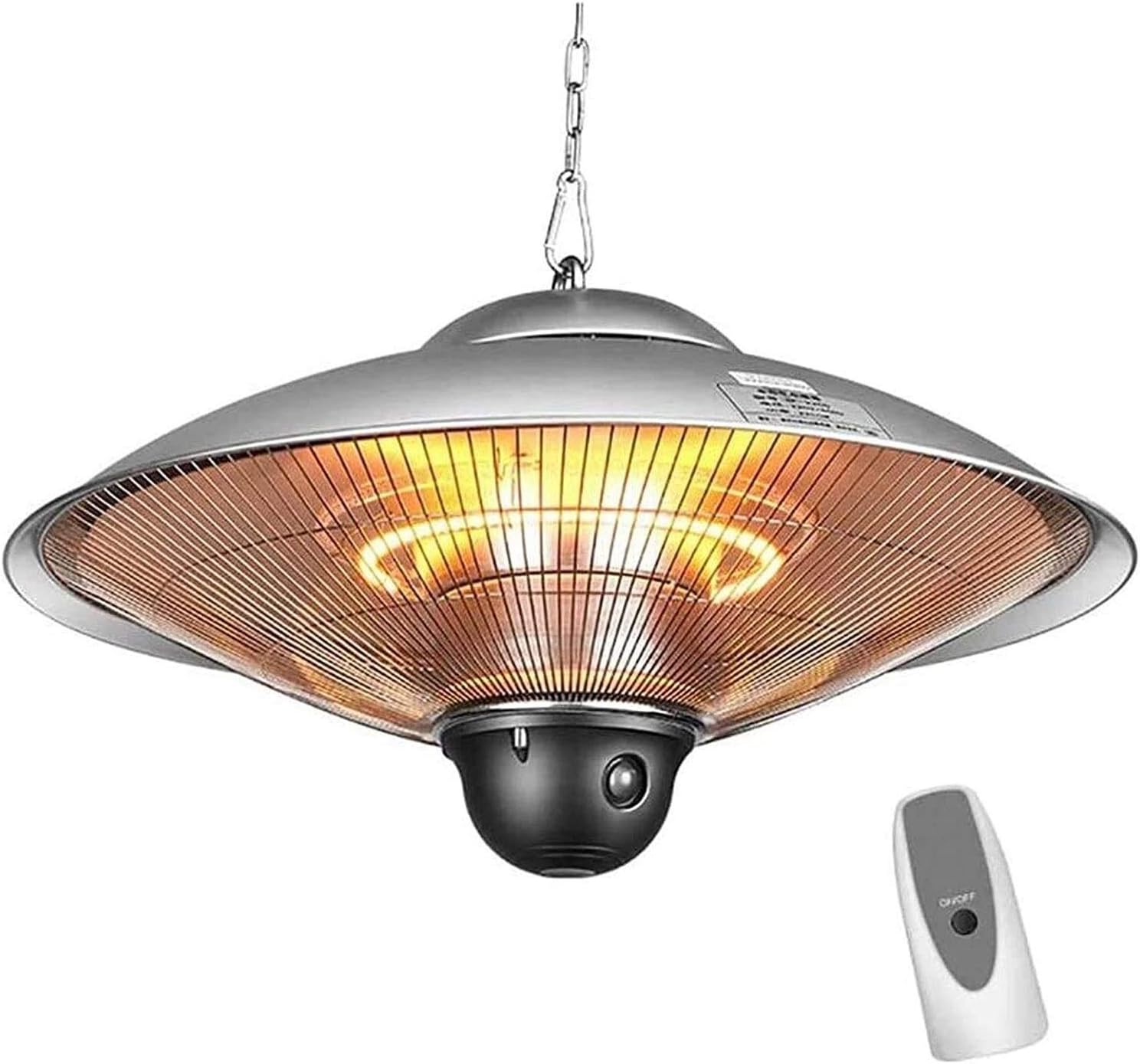 ZAQXSW Outdoor Heating Hanging Ceiling Heater with Remote