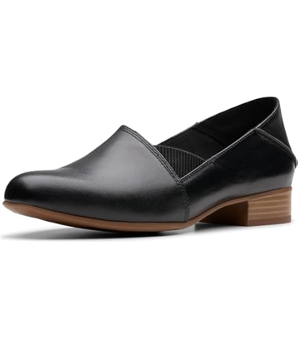 Amazon.com | Clarks Women's Pure Belle Dress Loafer, Black Leather
