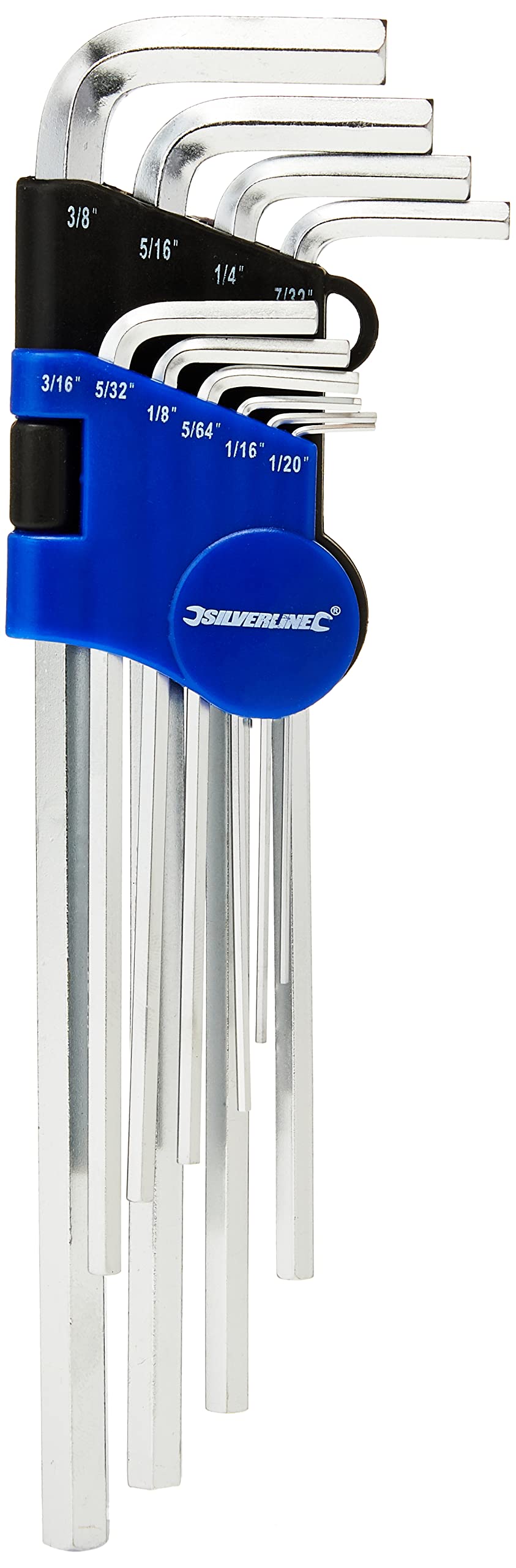 Silverline Expert Hex Key Imperial Set 10pce 1/16" - 3/8" (589679)