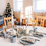LATERN 12Pcs Silver Reindeer Napkin Rings 6cm Christmas Table Decor view 6