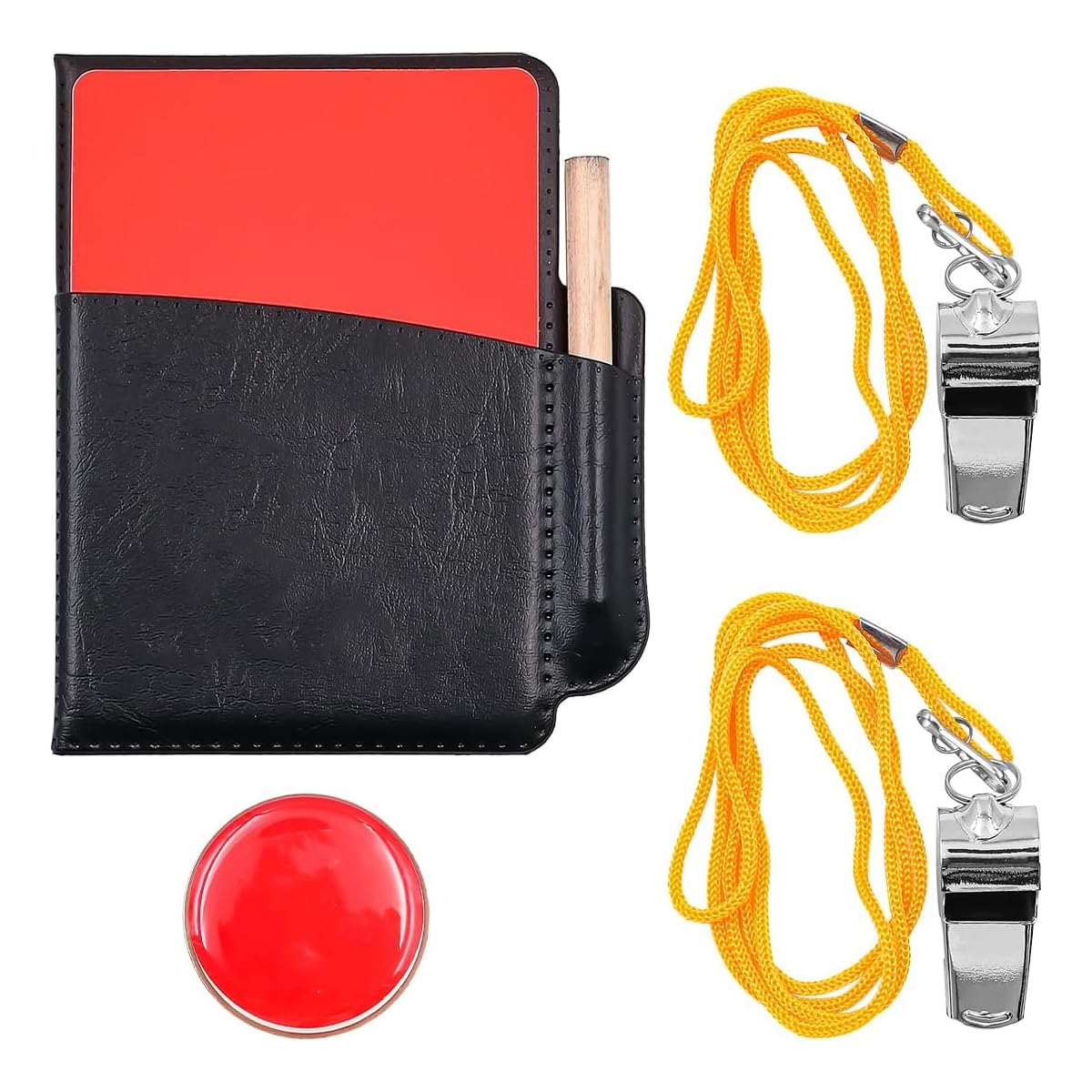 VOANZO Red and Yellow Cards Football Referee Cards Referee kit for Football Game School Sport
