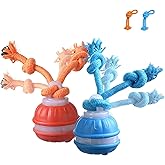 2 Mixed Zealburst Dog Toy, Interactive Dog Toys, 360° Smart Automatic Rolling Moving, Upgraded Motion Activated Squeaky Cat Balls, USB Rechargeable Smart Motion Pet Ball for Bored Pet Cats Dogs