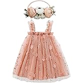 BGFKS Layered Tulle Tutu Dress for Toddler Girls,Baby Girl Rainbow Tutu Princess Skirt Set with Flower Headband.