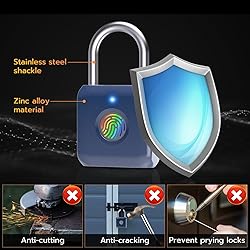 Pothunder Fingerprint Padlock, Smart